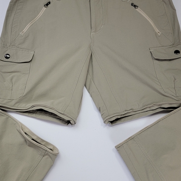 Kuhl Tan/Khaki Horizon Convertible Hiking Outdoor Active Pants/Shorts Sz 6 Short - Picture 16 of 16